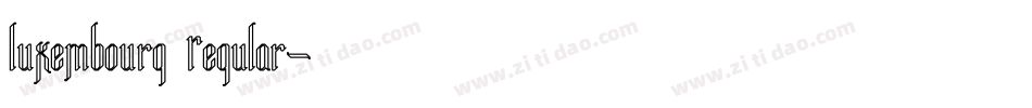 Luxembourg Regular字体转换
